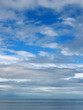 blue skies over sea
