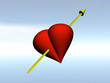 red heart with arrow