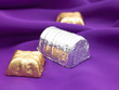 wrapped chocolate in satin