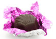 unwrapped chocolate