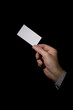 a businessman  holding a business  card 2
