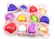 colorful wrapped chocolates