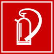 Feuerlöscher - Schild