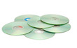 Cd\dvd discks isolated on white.