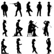 cowboy and cowgirl silhouettes