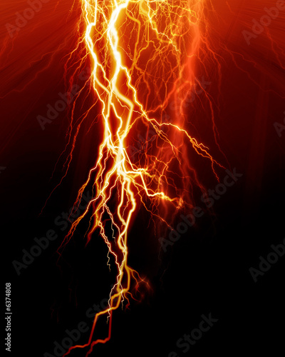 Intense lightning