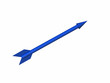 the sharp modern and quickly dark blue arrow