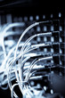 Photo: A shot of network cables in a datacenter A shot of network cables in a datacenter