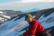 Turist-photographer. Kamchatka