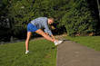 woman making sport