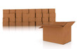 cardboard boxes isolated over a white background cardboard boxes isolated over a white background