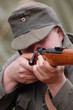 German soldier WWII.Reenacting