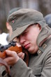 German soldier WWII.Reenacting