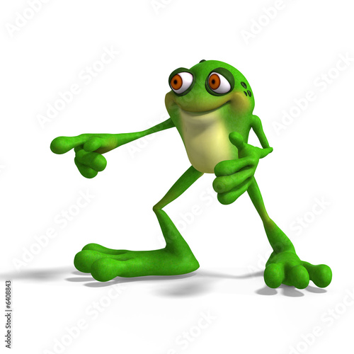 funny cartoon faces. Cartoon Frog with funny