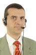 Homme service clientele