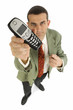 Homme  et téléphone