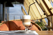 Cafe Coffee Latte in a glass