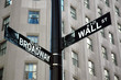 Wall Street  and Broadway sign