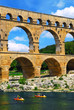 Pont du Gard is a part of Roman aqueduct in southern France