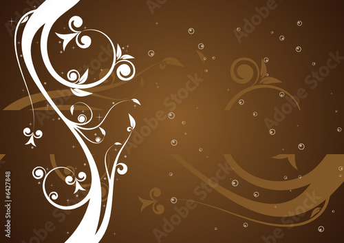 Vector: Abstract floral background Abstract floral background