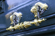blue door handle
