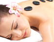 Hot stone massage in the day spa Hot stone massage in the day spa