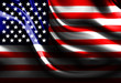 Waving american flag