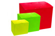 Three Brightly Coloured Boxes