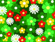 colorful spring flowers illustration