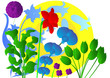 colourful floral arrangement colourful floral arrangement