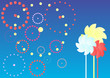 wind wheels and spring fireworks wind wheels and spring fireworks