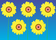 group of sunflowers group of sunflowers