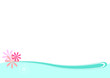 abstract sea and flowers abstract sea and flowers