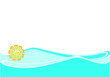 abstract sea and flower abstract sea and flower