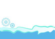 abstract sea and flowers abstract sea and flowers