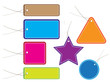 Glossy colorful sale tag for promotion of your shop items.