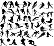 collection of vector winter Olympic games