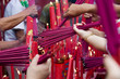 burning incense