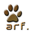 arf. - dog paw logo