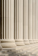 Architectural pattern of classic columns and steps