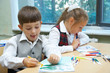Children drawing