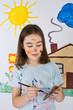 Girl painting