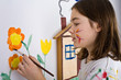Girl painting