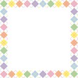 Pastel Rainbow Argyle Border