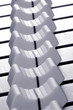 close-up of soundboard mixer sliders