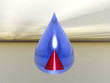 droplet with pyramid