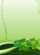 Decorative vector background with clover