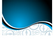 Flowing abstract background with arrows