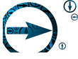 Business inspired background showing direction