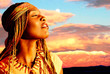 Beautiful African American woman